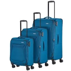 Travelite Chios 4 Roulettes Set De Valises 3 Pièces