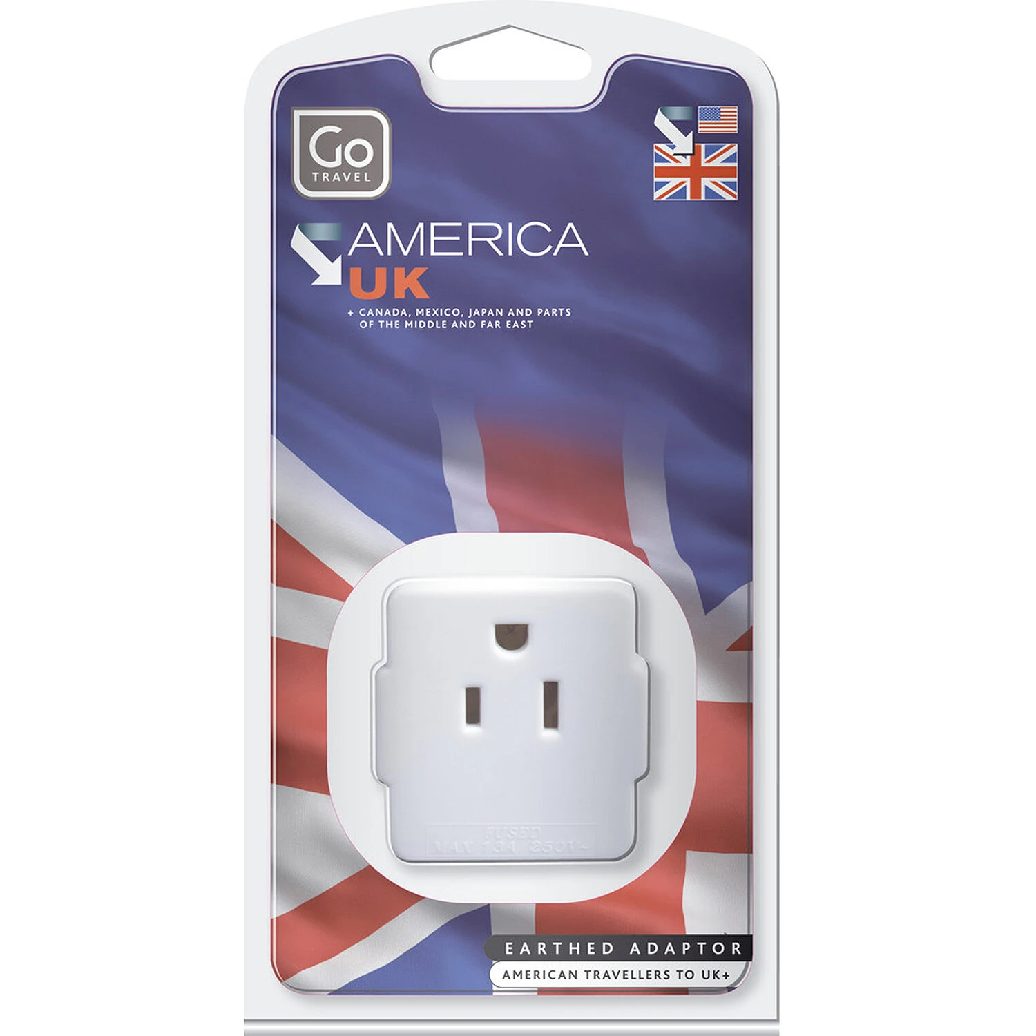 GO TRAVEL Appareils électriques Et électroniques USA Visitor Adaptateur De Voyage 2 GO TRAVEL Appareils électriques Et électroniques USA Visitor Adaptateur De Voyage – Image 2