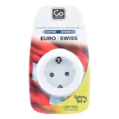 GO TRAVEL Adaptateur EU-Swiss 5,5 Cm