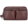 Piquadro Harper Trousse De Toilette Cuir 23 Cm